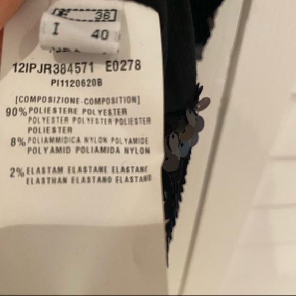 Plein Sud Black Sequin Dress IT 40 or US 4 - Picture 5 of 6